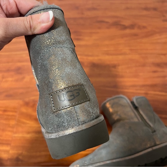 UGG Abree Mini Stardust Gunmetal Boots - Picture 6 of 7